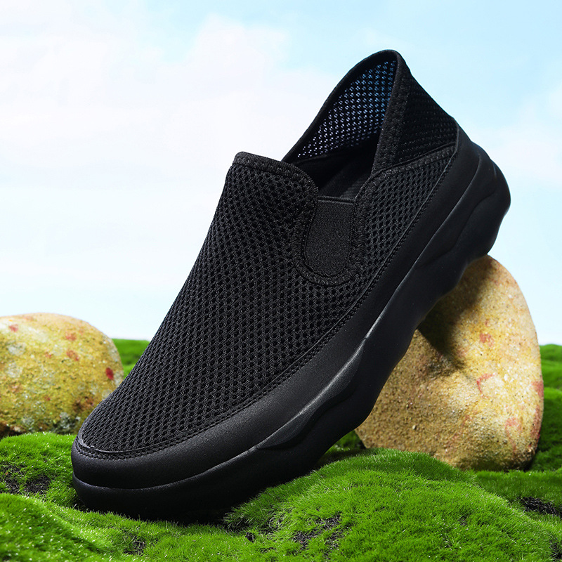 Men's Comfortable And Breathable Sports Collapsible Heel Loafer