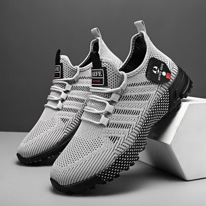 ⏰LIMITED SALE 70% OFF🔥Men's Yellow Athletic Sneakers - Breathable Mesh Lace-Up Running Shoes for Training & Casual Sports