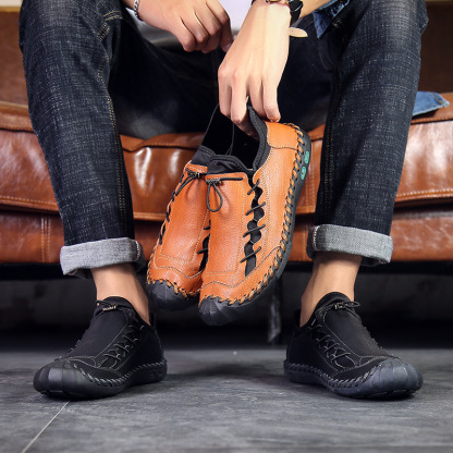 ⏰Big Sale Up To 70%🔥Men's Genuine Leather Fashionable Comfortable Lightweight Non-slip Loafers