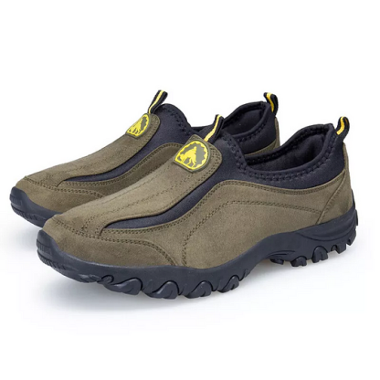 (⏰Limited Time Sale 70% OFF) Men's Orthopedic Slip-On Shoes, Lightweight Comfortable Wide Toe Walking Shoes