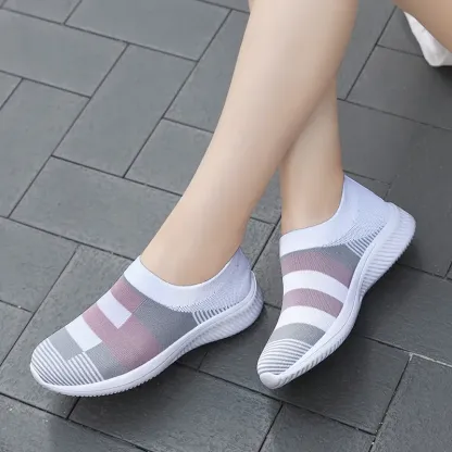 🔥Last Day Promotion 70% OFF⏰Women's Colorblock Comfortable & Breathable Slip On Sports Orthopedic Shoes