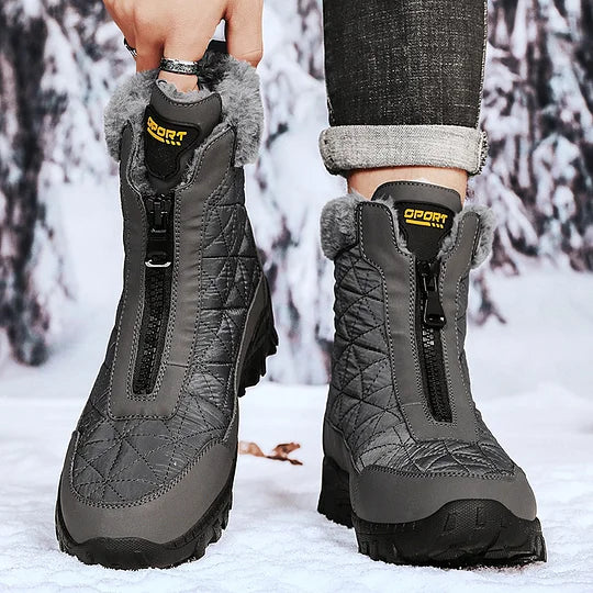 (⏰Limited Time 50% Discount Event) Men's Winter Warm Wide Toe Orthopedic Arch Support Snow Boots Waterproof Non-slip Anti-puncture Work Boots