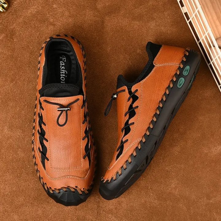 ⏰Big Sale Up To 70%🔥Men's Genuine Leather Fashionable Comfortable Lightweight Non-slip Loafers