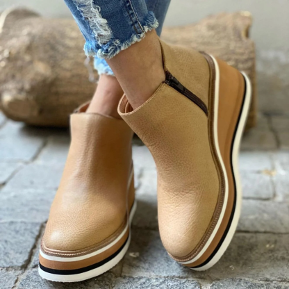 ⏰Promotion - 70% OFF🔥Womens Platform Wedge Ankle Orthopedic Boots - Proven Plantar Fasciitis, Foot and Heel Pain Relief