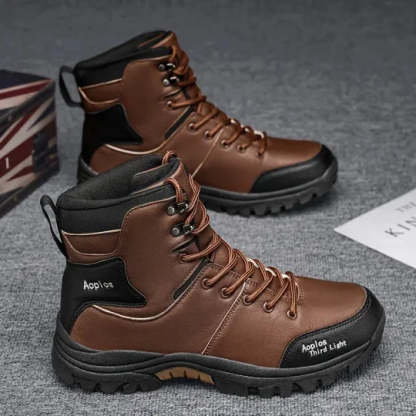 ⏰Promotion - 50% OFF🔥Men's Waterproof Non-slip Anti-puncture Hiking Boots Ankle Support Wide Toe Arch Support Orthopedic Work Boots