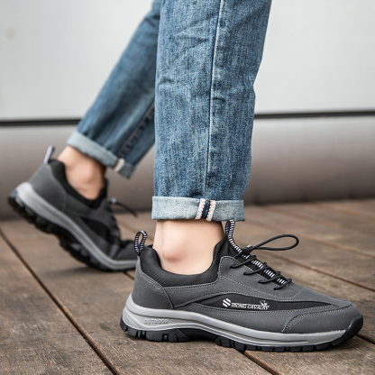 🔥Last Day Promotion 70% OFF 🎁 Men's Casual Leather Good Arch Support & Non-slip Outdoor Breathable Walking Shoes
