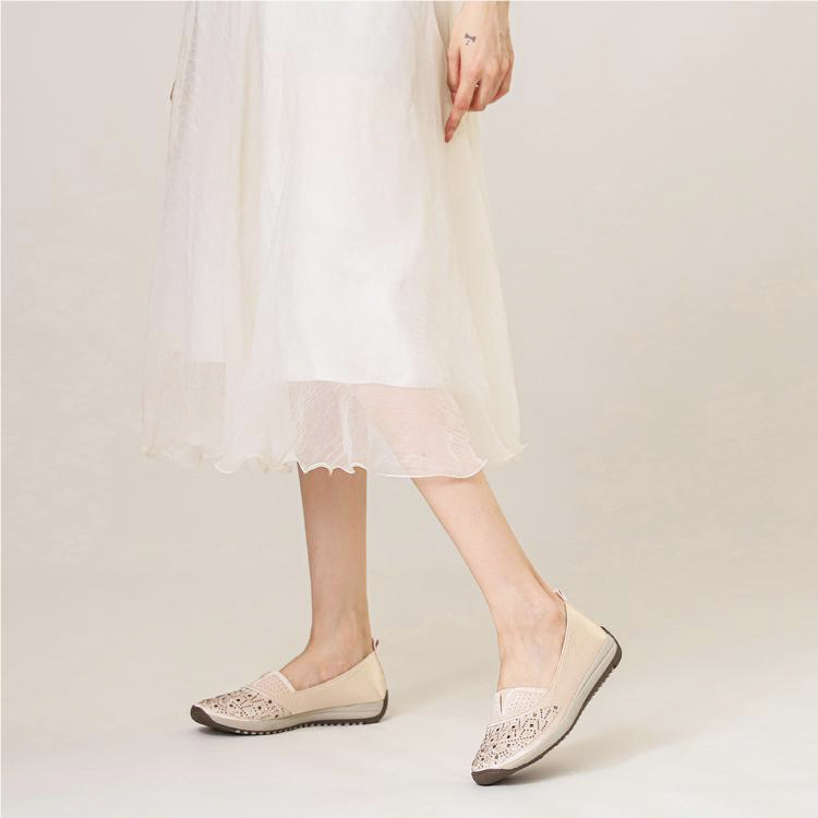 🥿50% OFF !!!✨Clearance!!✨Women's Daily Comfortable Lightweight Breathable Arch Support Slip-On Sneakers - Proven Plantar Fasciitis, Foot and Heel Pain Relief