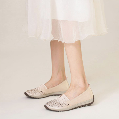 🥿50% OFF !!!✨Clearance!!✨Women's Daily Comfortable Lightweight Breathable Arch Support Slip-On Sneakers - Proven Plantar Fasciitis, Foot and Heel Pain Relief