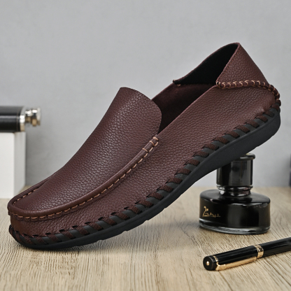 💥Last day deals 50% OFF💥Mens Lightweight Genuine Leather Casual Business Slip On Shoes✨(2 ways to wear)