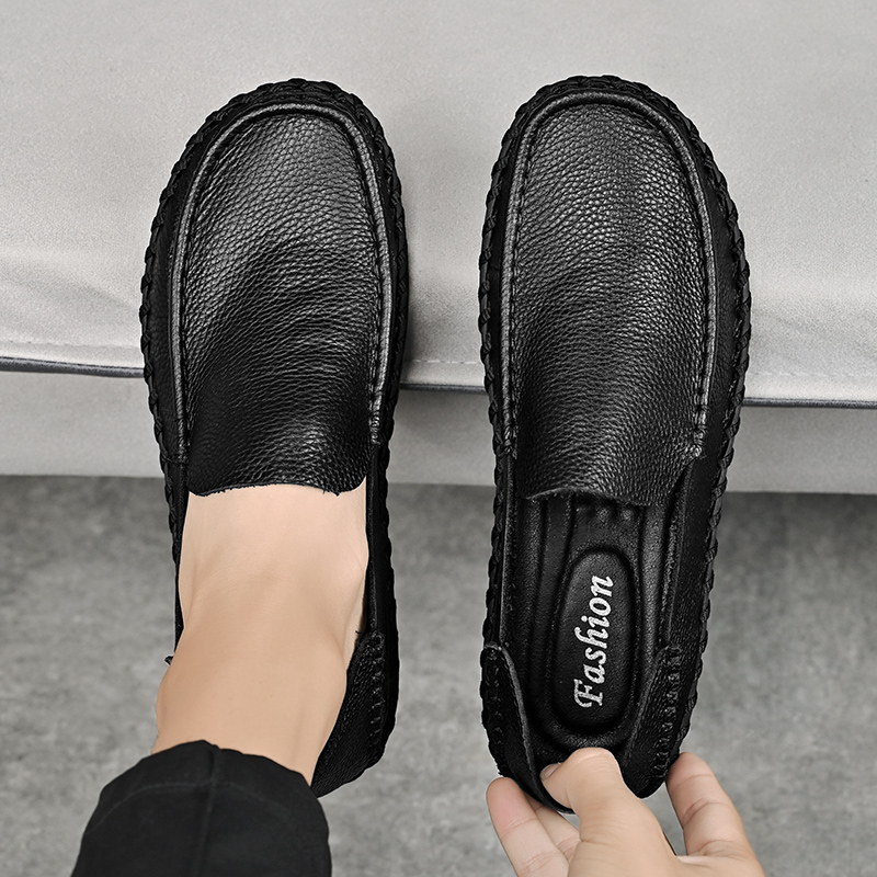 💥Last day deals 50% OFF💥Mens Lightweight Genuine Leather Casual Business Slip On Shoes✨(2 ways to wear)