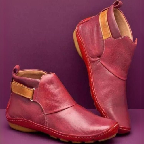 🔥Last Day Promotion 70% OFF⏰2025 Women's New Fashion Lightweight Casual Orthopedic Leather Boots - Proven Plantar Fasciitis, Foot and Heel Pain Relief