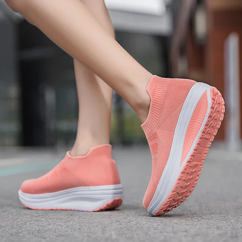 ⏰Promotion - 70% OFF🔥Super Light Women Shoes  Flying Weave Orthopedic Sneakers - Proven Plantar Fasciitis, Foot and Heel Pain Relief