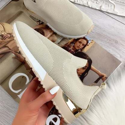 🏃‍♀️👢Promotion - 70% OFF! ✨Women's Elastic Slip-on Flat Orthopedic Shoes - Proven Plantar Fasciitis, Foot and Heel Pain Relief