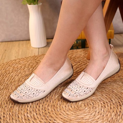 🥿50% OFF !!!✨Clearance!!✨Women's Daily Comfortable Lightweight Breathable Arch Support Slip-On Sneakers - Proven Plantar Fasciitis, Foot and Heel Pain Relief