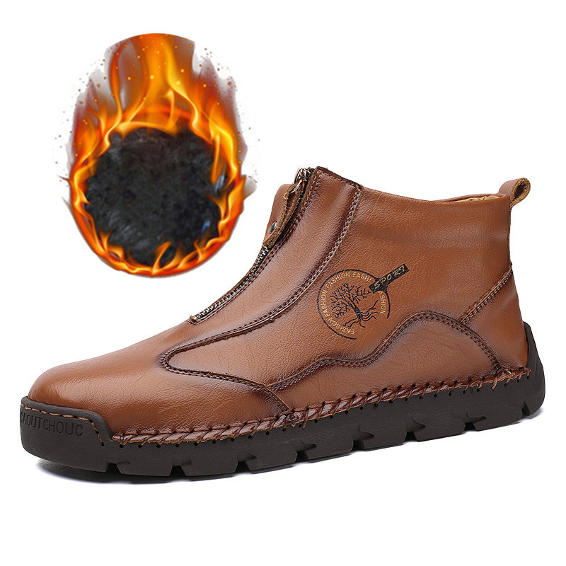 ⏰Promotion - 70% OFF🔥Women's Casual Leather Non-slip Breathable Slip-On Cycling Orthopedic Boots - Improve Posture and Get Rid of Painless Walking and Standing