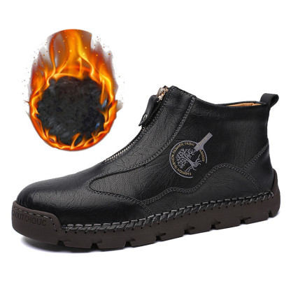 ⏰Promotion - 70% OFF🔥Women's Casual Leather Non-slip Breathable Slip-On Cycling Orthopedic Boots - Improve Posture and Get Rid of Painless Walking and Standing