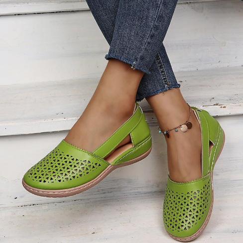 ⏰Promotion - 70% OFF🔥2025women orthopedic sandals breathable flat shoes - Proven Plantar Fasciitis, Foot and Heel Pain Relief