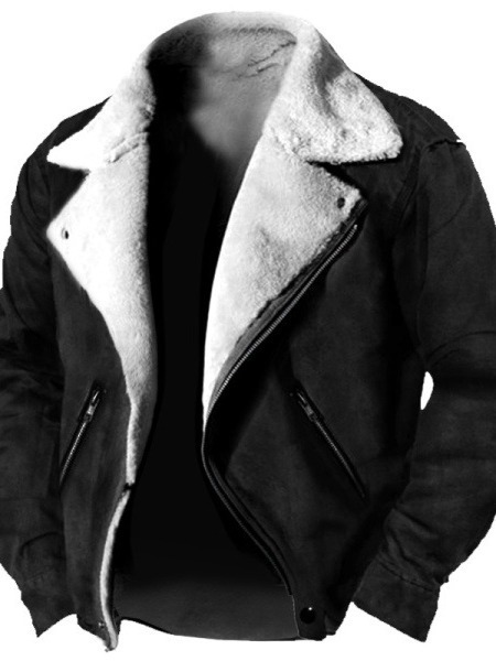 Men's Vintage Thickened Side Seam Pocket Jacket