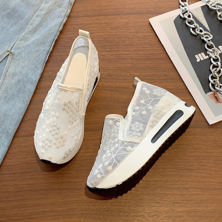 🎁Hot Sale 50% OFF⏳Floral Embroidery Breathable Sheer Mesh Sneakers - Proven Plantar Fasciitis, Foot and Heel Pain Relief