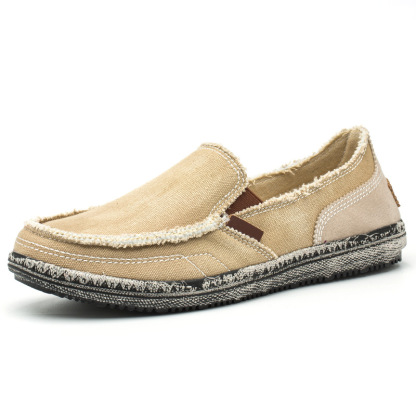 ⏰Promotion - 70% OFF🔥Men's  Canvas Slip on Loafers Leisure  Shoes - Proven Plantar Fasciitis, Foot and Heel Pain Relief