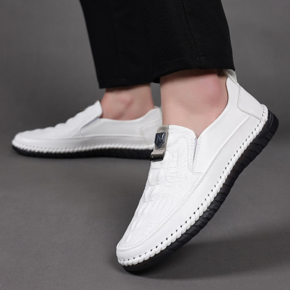 ⏰Limited Time 50% Discount off ⏰Crocodile pattern men's casual shoes