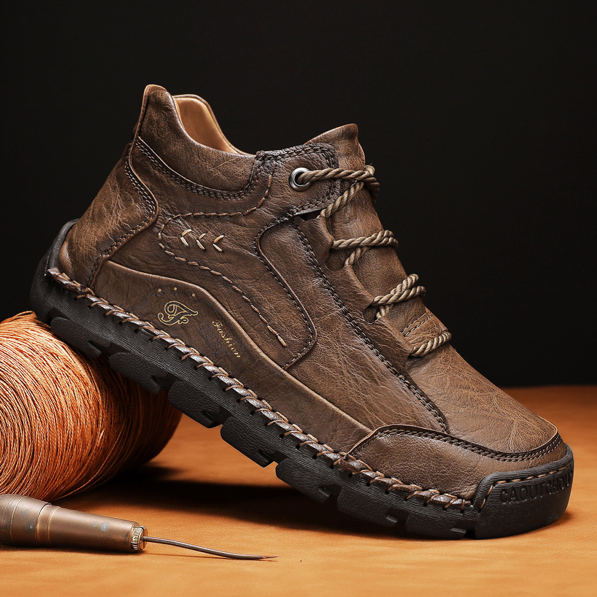 (⏰LAST DAY 50% OFF🔥)Handcrafted Men's Leather Shoes - Relieve Foot Pain