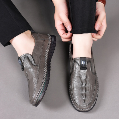 ⏰Limited Time 50% Discount off ⏰Crocodile pattern men's casual shoes