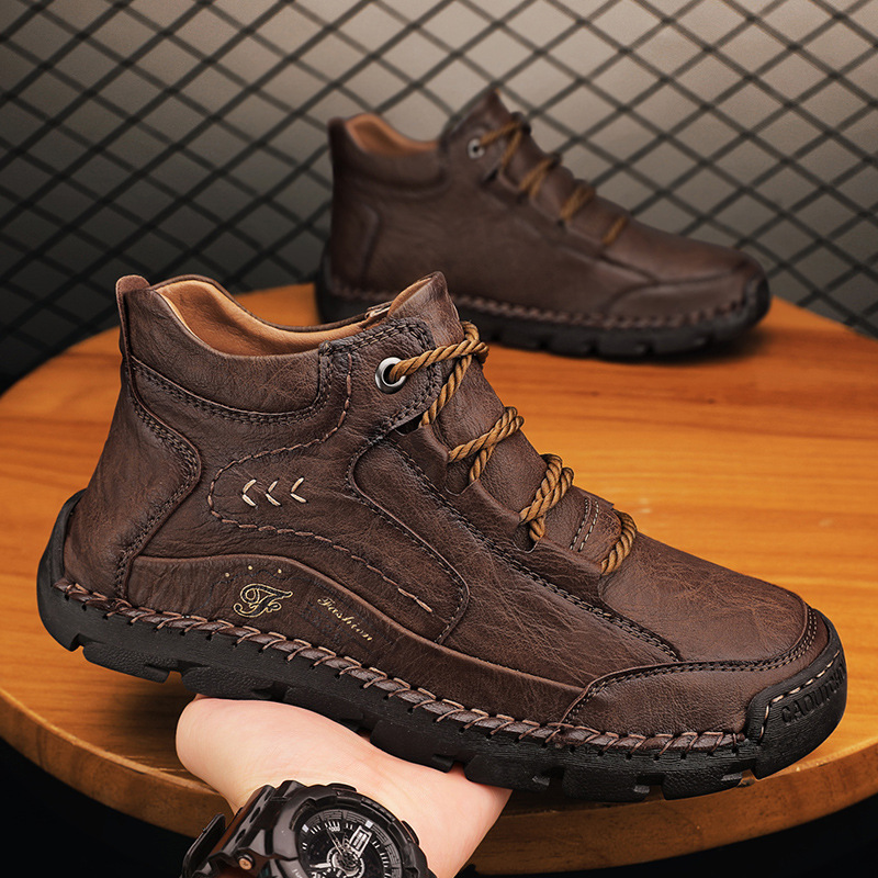 (⏰LAST DAY 50% OFF🔥)Handcrafted Men's Leather Shoes - Relieve Foot Pain