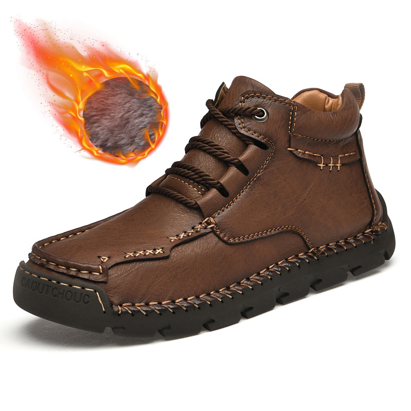 ⏰Big Sale Up To 70%🔥Men's Hand-Sewn Wear-Resistant Waterproof Cowhide Orthopedic Shoes - Effectively Relieves Fatigue And Relaxes Muscles