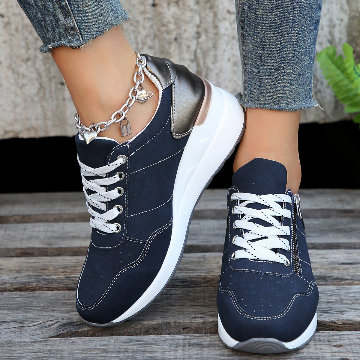 ⏰Promotion - 70% OFF🔥Womens Orthopedic Comfy Sneakers - Proven Plantar Fasciitis, Foot and Heel Pain Relief