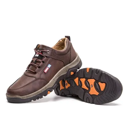Last Day 70% OFF🔥Men's Orthopedic leather Walking Shoes Hiking Shoes