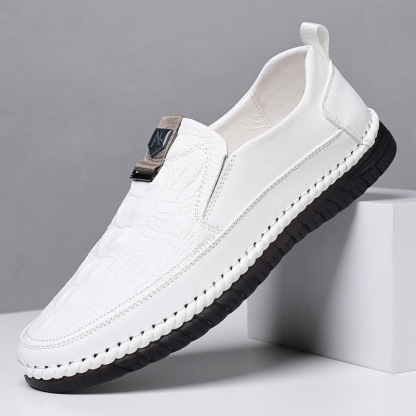 ⏰Limited Time 50% Discount off ⏰Crocodile pattern men's casual shoes