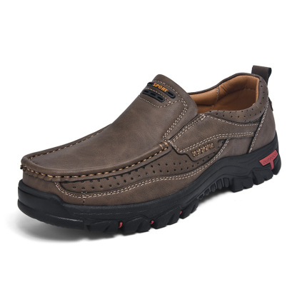 🔥Hot Sale🎁--50% OFF🎉New Men's Non-slip Walking Leather Lightweight Breathable Casual Loafers - Reduce Pain and Discomfort of 