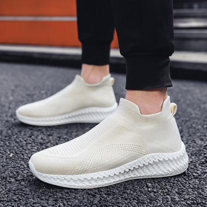 🔥Last Day Promotion 70% OFF🔥Men's Arch Support & Breathable and Light & Non-Slip Shoes - Men's Knit Breathable Lightweight Slip On Sneakers, Sock Shoes - For Casual Wear - Perfect for Travel & Everyday Use