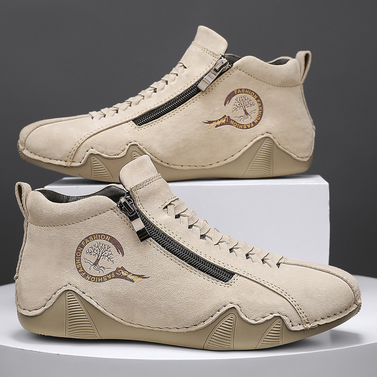 ⏰Promotion - 70% OFF🔥Women's Outdoor Comfort Breathable Leather Suede Boots Waterproof Non-slip Walking Orthopedic Shoes - Proven Plantar Fasciitis, Foot and Heel Pain Relief
