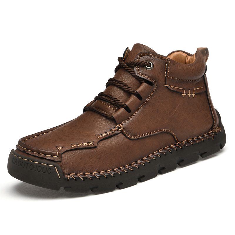 ⏰Big Sale Up To 70%🔥Men's Hand-Sewn Wear-Resistant Waterproof Cowhide Orthopedic Shoes - Effectively Relieves Fatigue And Relaxes Muscles
