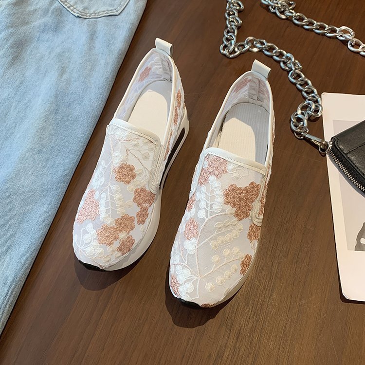 🎁Hot Sale 50% OFF⏳Floral Embroidery Breathable Sheer Mesh Sneakers - Proven Plantar Fasciitis, Foot and Heel Pain Relief
