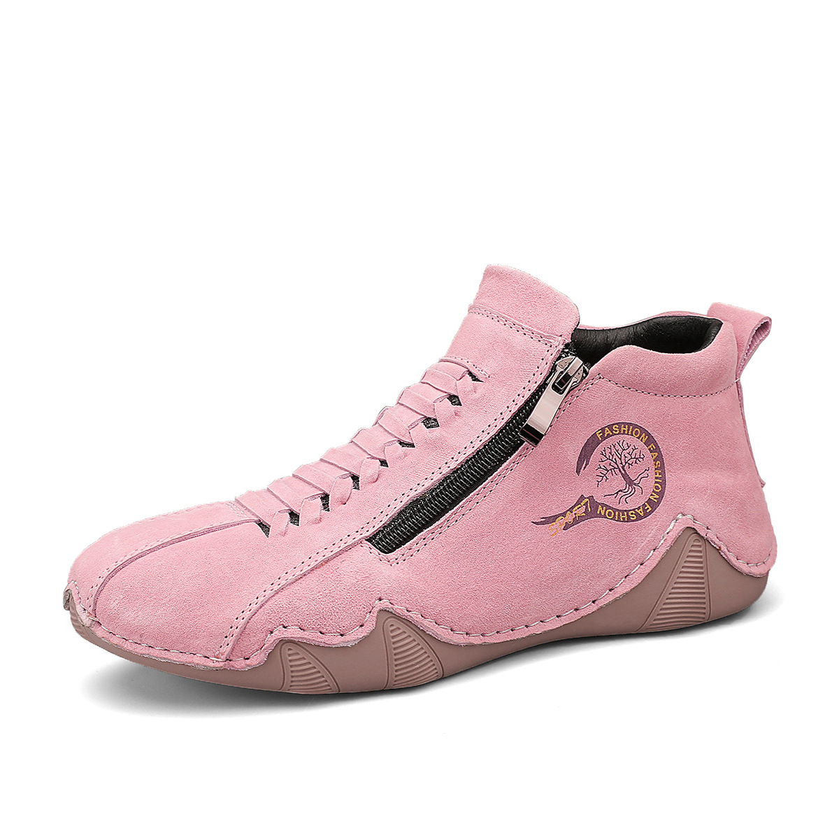 ⏰Promotion - 70% OFF🔥Women's Outdoor Comfort Breathable Leather Suede Boots Waterproof Non-slip Walking Orthopedic Shoes - Proven Plantar Fasciitis, Foot and Heel Pain Relief
