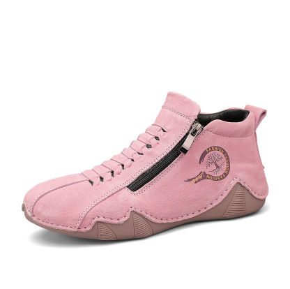 ⏰Promotion - 70% OFF🔥Women's Outdoor Comfort Breathable Leather Suede Boots Waterproof Non-slip Walking Orthopedic Shoes - Proven Plantar Fasciitis, Foot and Heel Pain Relief