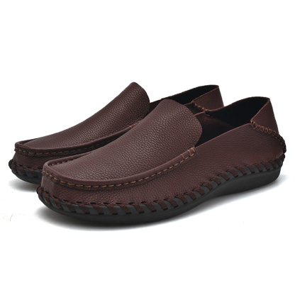 💥Last day deals 50% OFF💥Mens Lightweight Genuine Leather Casual Business Slip On Shoes✨(2 ways to wear)