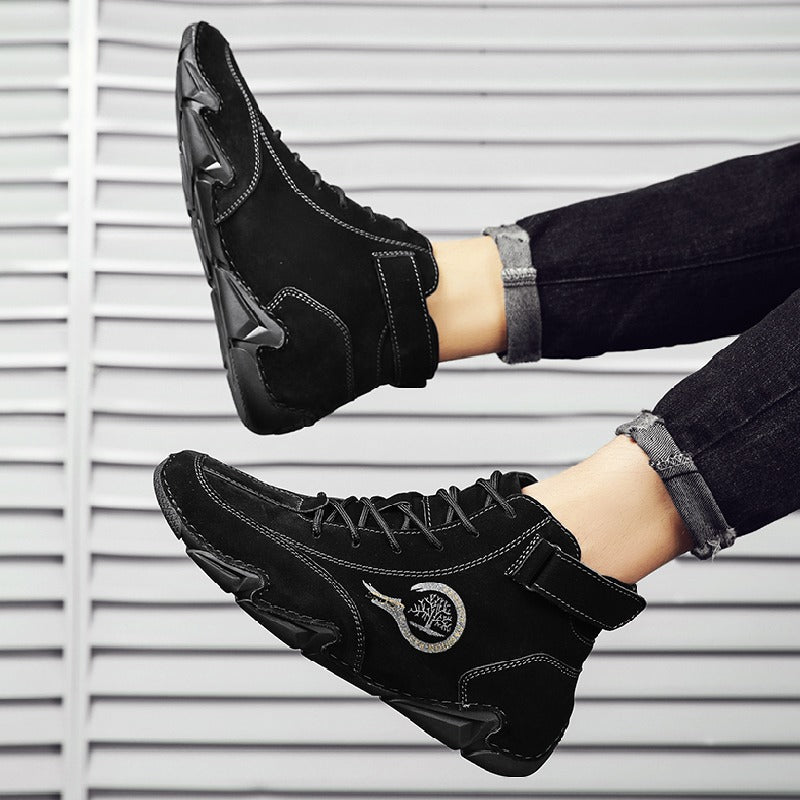 ⏰Promotion - 70% OFF🔥Suede Winter Ankle Boots For Men Leisure Orthopedic Shoes - Proven Plantar Fasciitis, Foot and Heel Pain Relief