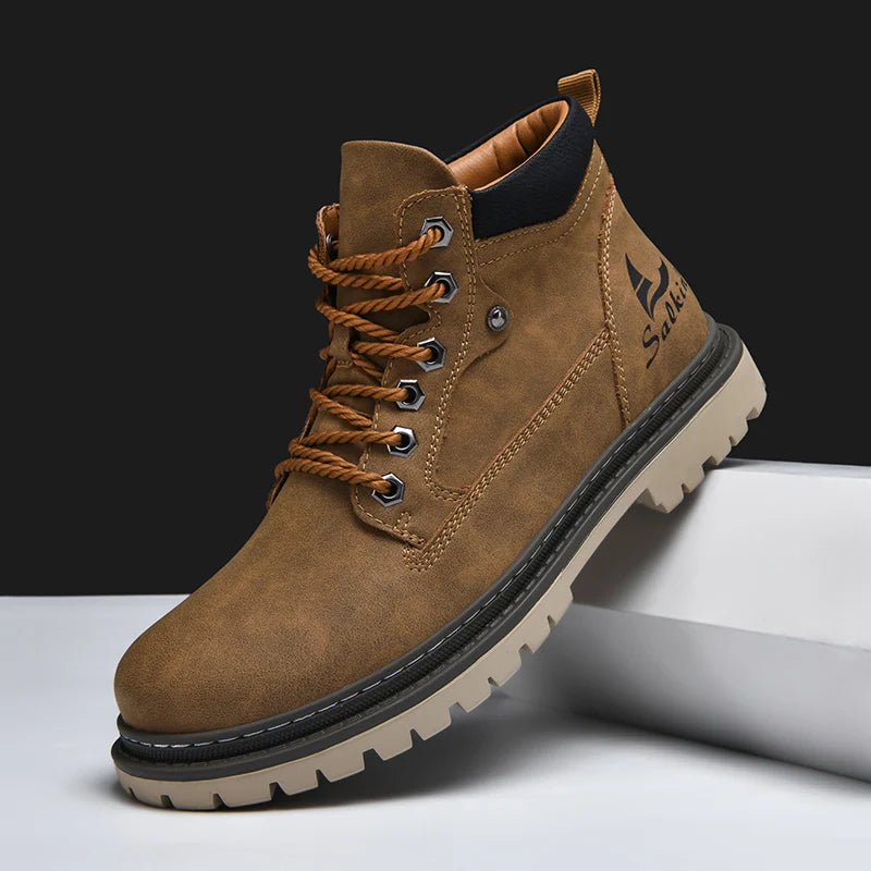 🔥Limited Time Offer 70% OFF🔥Trek Leather Boots - With Arch Support To Relieve Foot Pain