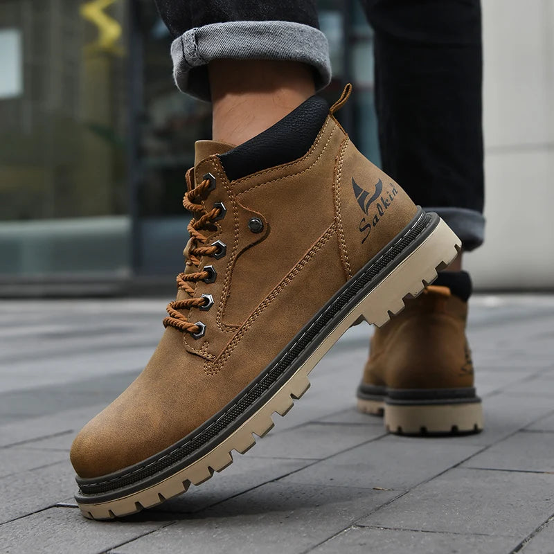 🔥Limited Time Offer 70% OFF🔥Trek Leather Boots - With Arch Support To Relieve Foot Pain
