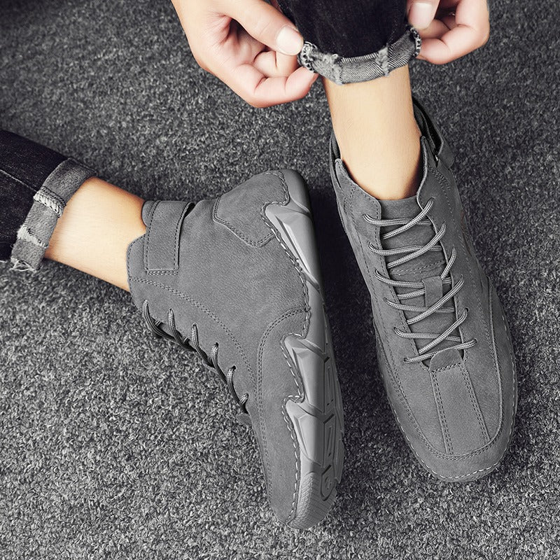 ⏰Promotion - 70% OFF🔥Suede Winter Ankle Boots For Men Leisure Orthopedic Shoes - Proven Plantar Fasciitis, Foot and Heel Pain Relief