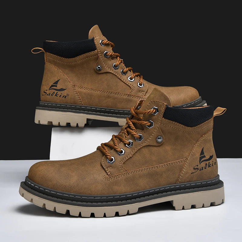 🔥Limited Time Offer 70% OFF🔥Trek Leather Boots - With Arch Support To Relieve Foot Pain