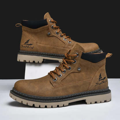 🔥Limited Time Offer 70% OFF🔥Trek Leather Boots - With Arch Support To Relieve Foot Pain
