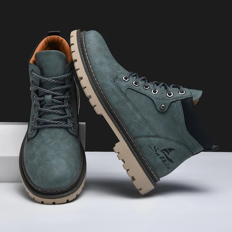 🔥Limited Time Offer 70% OFF🔥Trek Leather Boots - With Arch Support To Relieve Foot Pain