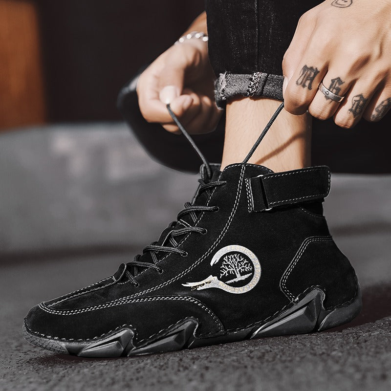 ⏰Promotion - 70% OFF🔥Suede Winter Ankle Boots For Men Leisure Orthopedic Shoes - Proven Plantar Fasciitis, Foot and Heel Pain Relief
