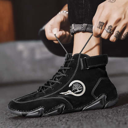 ⏰Promotion - 70% OFF🔥Suede Winter Ankle Boots For Men Leisure Orthopedic Shoes - Proven Plantar Fasciitis, Foot and Heel Pain Relief