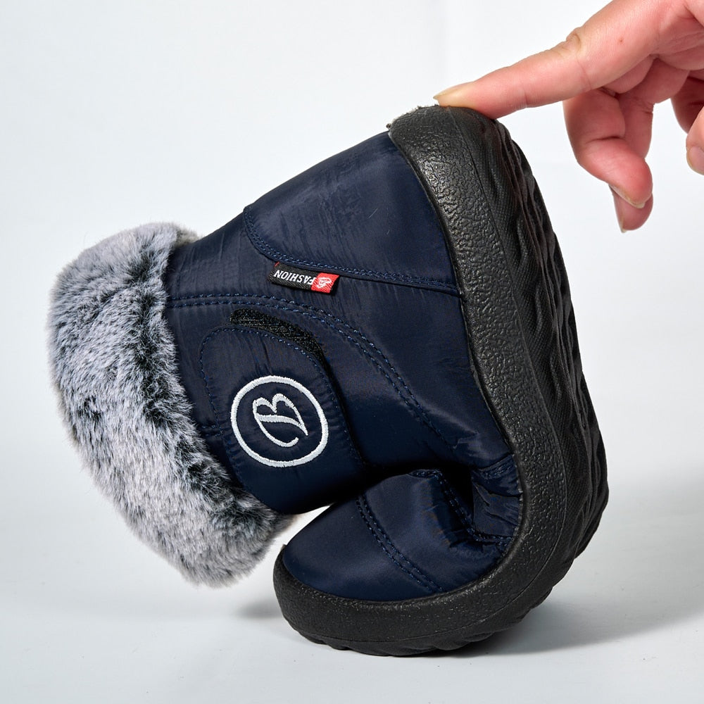 🔥Limited Time Offer 70% OFF🔥Women's Casual Fur-lined Hook-Loop Snow Boots - Proven Plantar Fasciitis, Foot and Heel Pain Relief